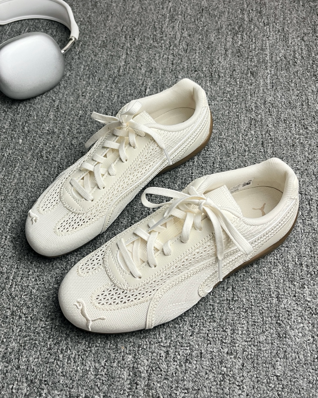 PUMA SPEEDCAT Aéré 全白 象牙白 透氣 薄底 德訓靴 賽車靴 男女靴 408858-01