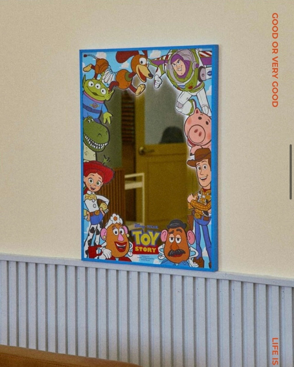 韓國 正版 玩具總動員 復古鏡子 桌鏡 TOY STORY DISNEY 迪士尼