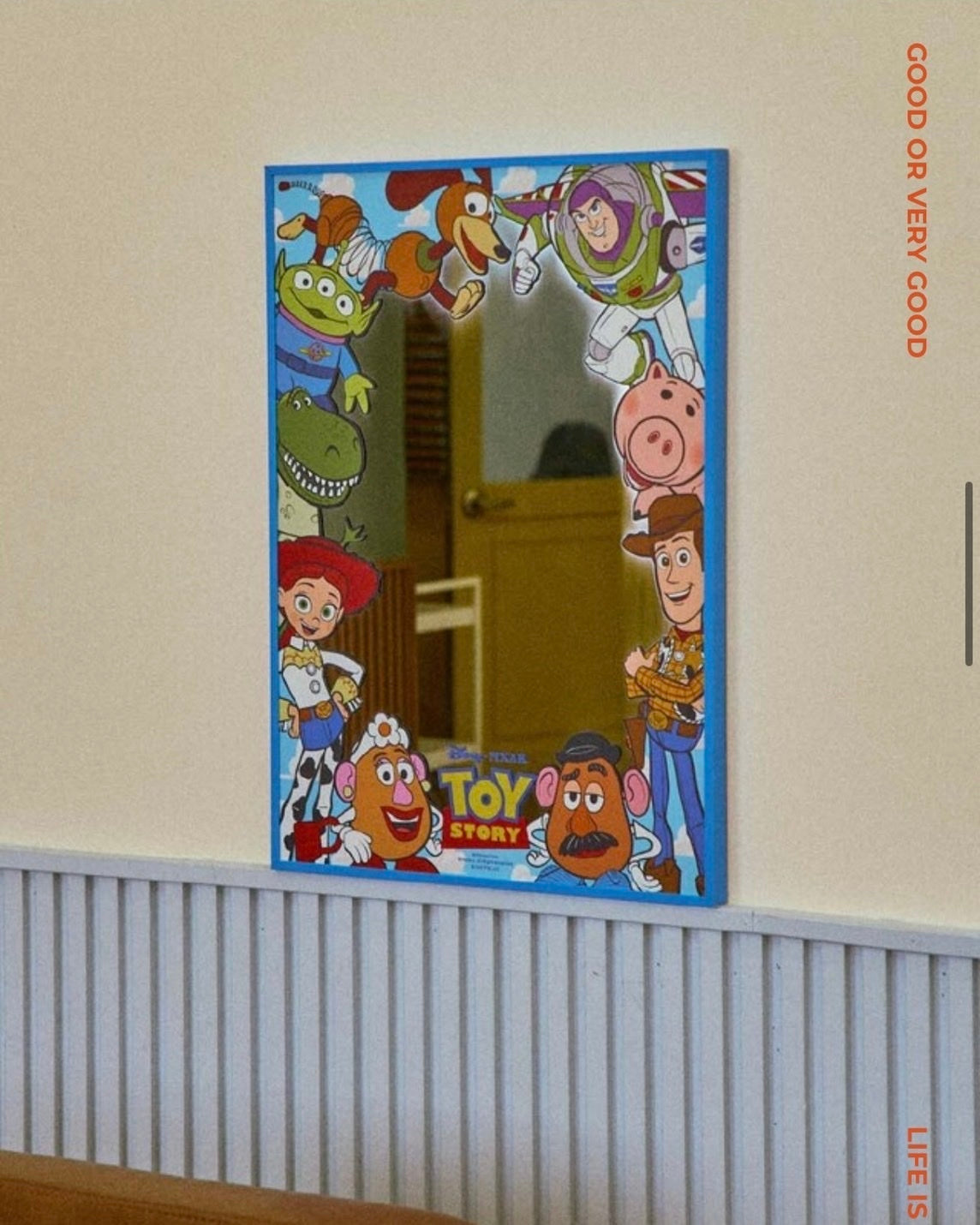 韓國 正版 玩具總動員 復古鏡子 桌鏡 TOY STORY DISNEY 迪士尼