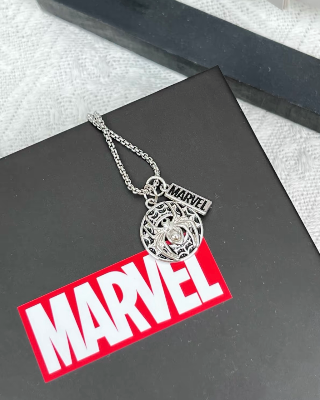 正版授權漫威MARVEL 蜘蛛人 不鏽鋼項鏈
