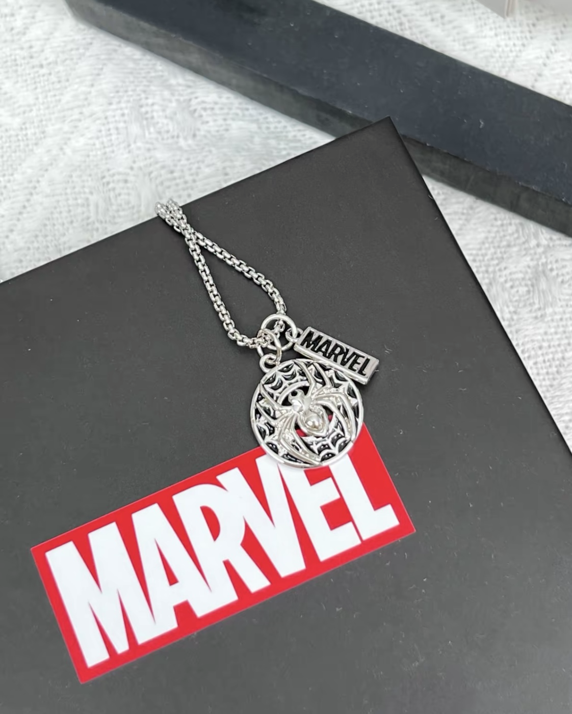 正版授權漫威MARVEL 蜘蛛人 不鏽鋼項鏈