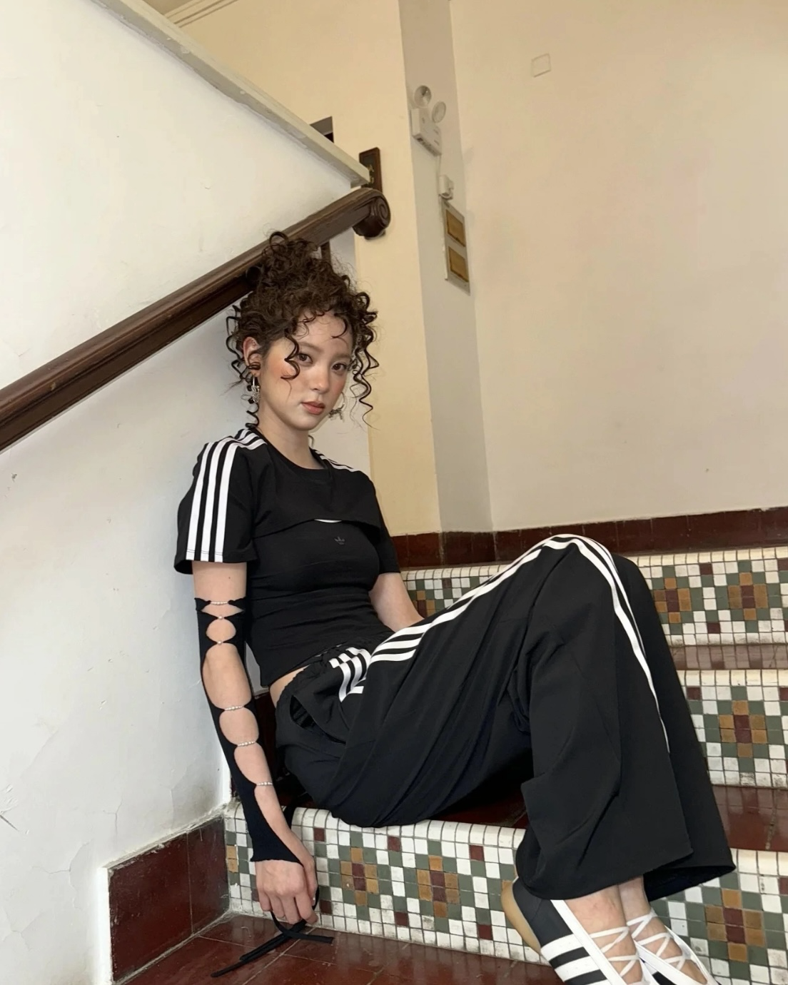 ADIDAS ORIGINALS 兩件式 短袖 上衣 細肩帶 吊帶 背心 白色JJ3090 黑色JD0042