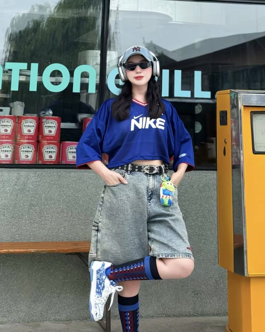 NIKE SPORTSWEAR 1972 透氣網布 V領 撞色 拼接 寬鬆 短袖 上衣