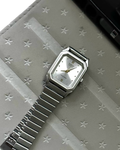 CASIO 卡西歐 VINTAGE系列 不锈鋼小方塊 銀色 復古 石英機芯 女錶