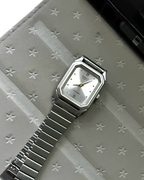 CASIO 卡西歐 VINTAGE系列 不锈鋼小方塊 銀色 復古 石英機芯 女錶