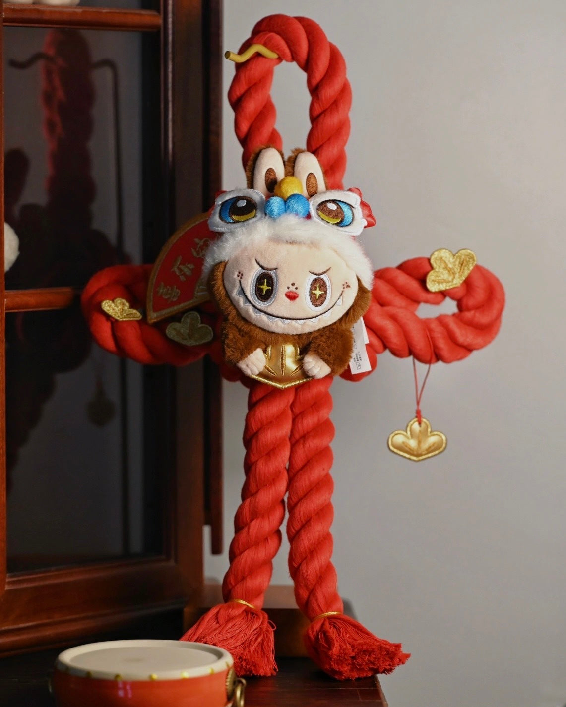 POP MART 泡泡瑪特 Labubu 金蛇賀歲系列 蛇年限定 造型毛絨門掛