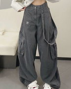 ADIDAS ORIGINALS CURVED TROUSERS 炭灰 闊腿褒 寬鬆 彎刀褒 KH1180