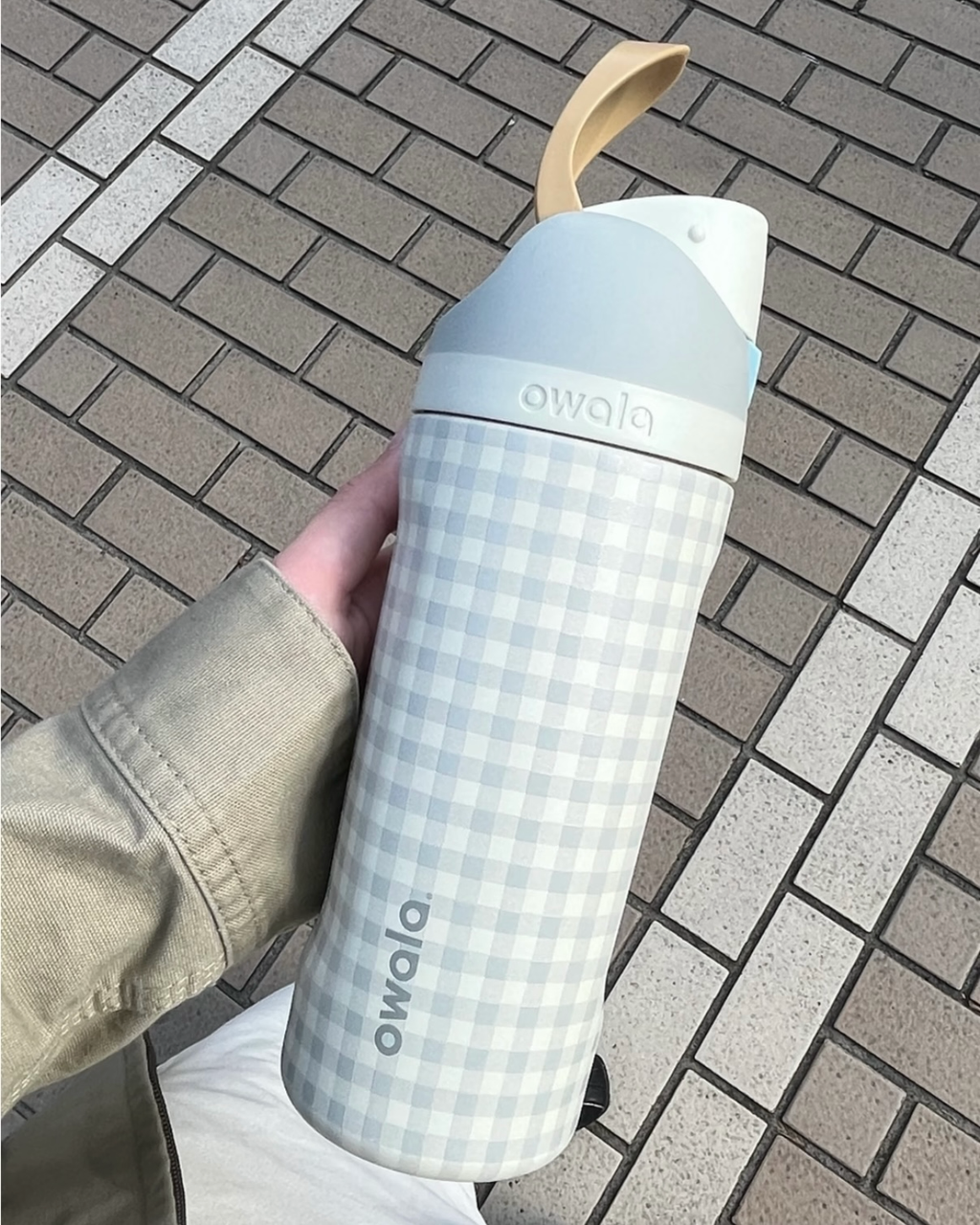 Owala FreeSip 夏日系列 大地色系 格紋 不鏽鋼 冷水瓶 水壺 雙飲杯 吸管杯 24oz 30oz