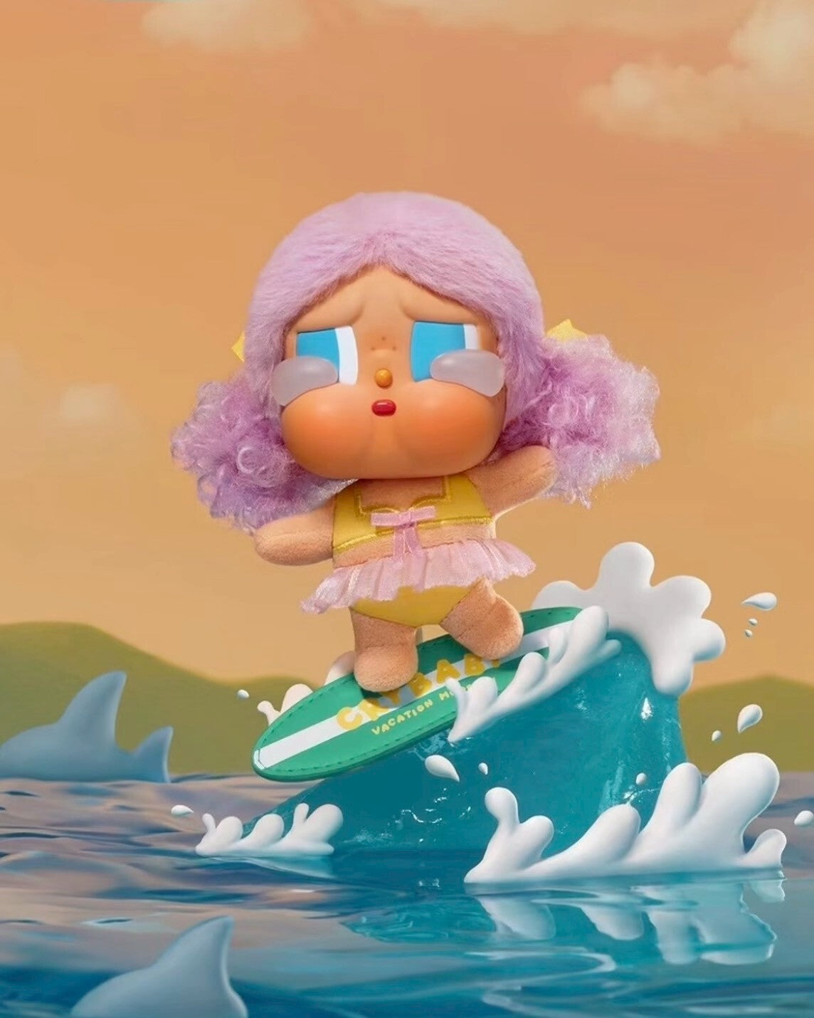 POPMART 泡泡瑪特 CRYBABY 哭娃 Vacation Mode On系列 盲盒 毛絨 吊飾 掛件