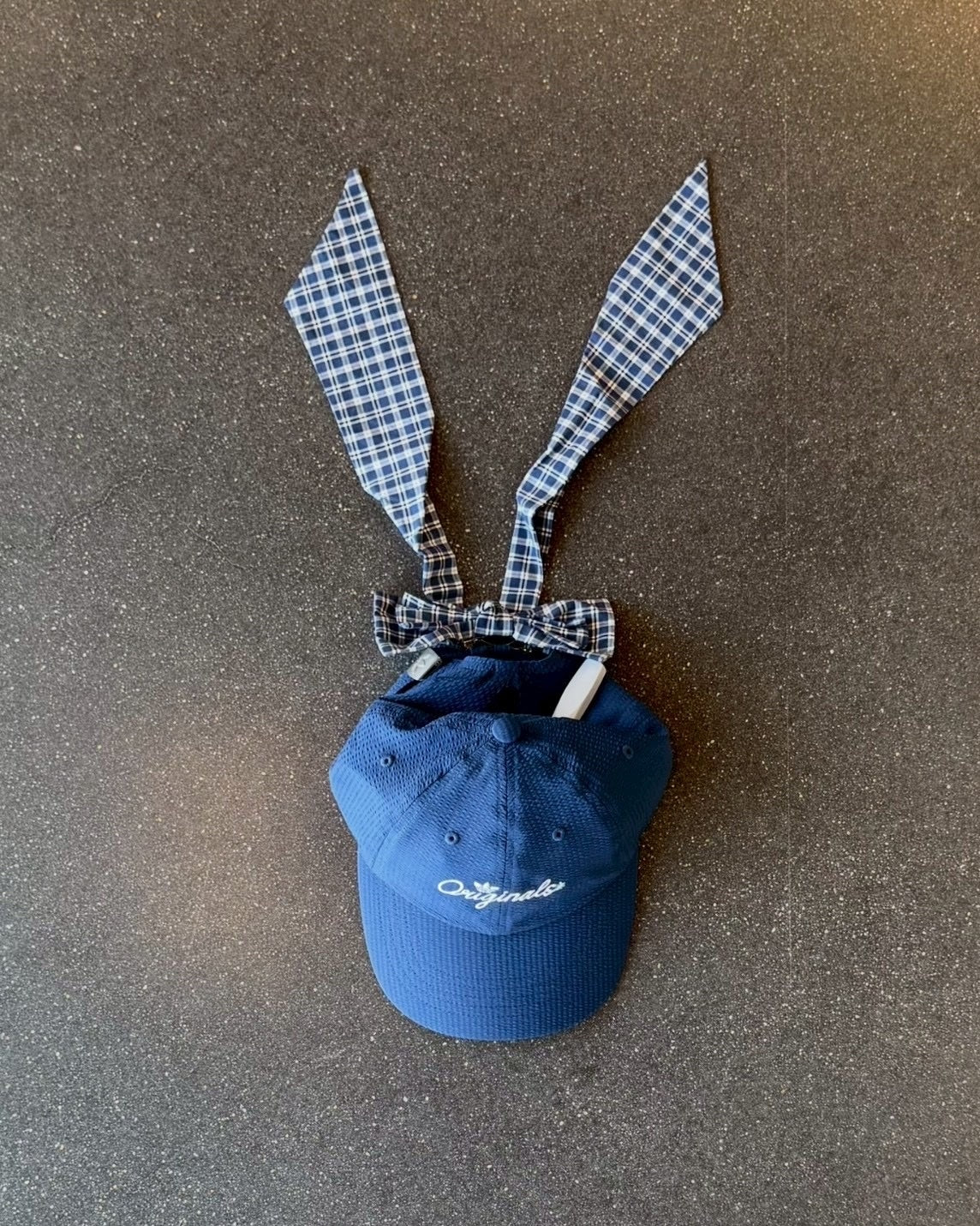 ADIDAS ORIGINALS 棒球帽 刺繡 蝴蝶結 遮陽 米白 海軍藍 2026Q2-CX661