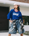 NIKE SPORTSWEAR 1972 透氣網布 V領 撞色 拼接 寬鬆 短袖 上衣