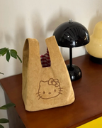 正版授權SANRIO HELLO KITTY 麂皮 手提包 豹紋 三麗鷗 凱蒂貓