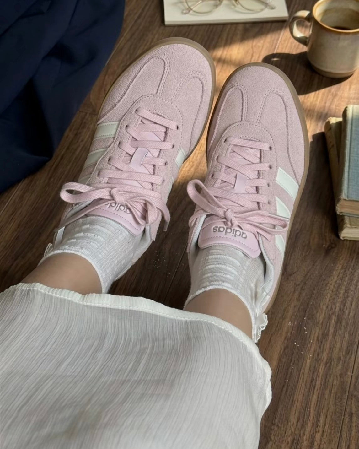 ADIDAS ORIGINALS BARREDA 櫻花粉 德訓鞋 休閒 女鞋