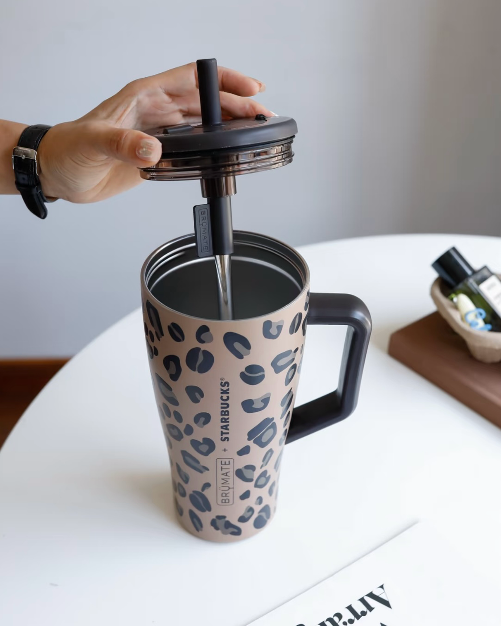 STARBUCKS 星巴克 豹紋咖調系列 大地色 隨行杯 吸管杯 保溫杯 雙飲杯 7款