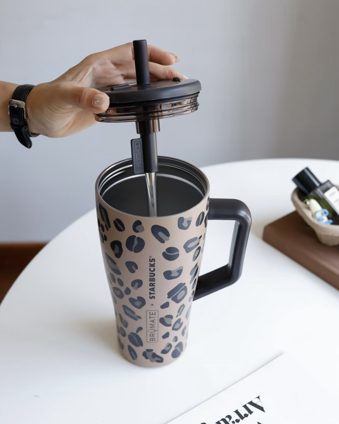 STARBUCKS 星巴克 豹紋咖調系列 大地色 隨行杯 吸管杯 保溫杯 雙飲杯 7款