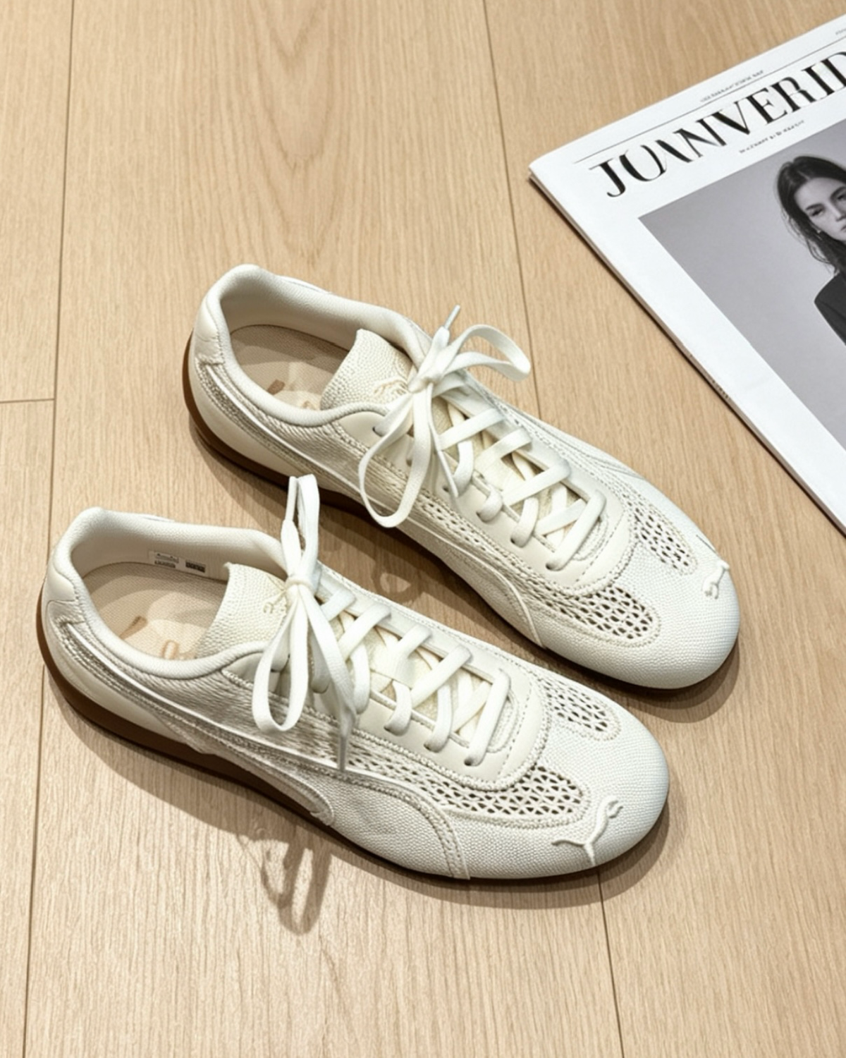 PUMA SPEEDCAT Aéré 全白 象牙白 透氣 薄底 德訓靴 賽車靴 男女靴 408858-01