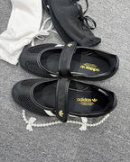 ADIDAS SAMBA JANE 黑白 黑色 網面 透氣 金標 復古 瑪莉珍鞋 女鞋 LA6830