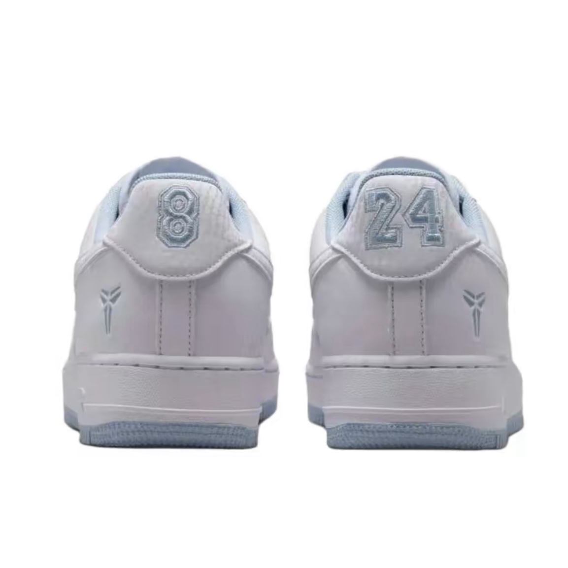 Nike x Kobe Bryant AF1 淺藍白 蛇麟 刺繡 科比 曼巴 低筒休閑鞋 IB0018-103