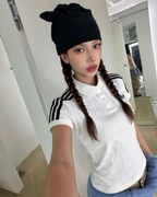 ADIDAS ORIGINALS 白色 POLO衫 三線 修身 短TEE 短袖 上衣 KD3697