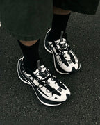adidas FOS XLG SPEED HIKE 黑白熊貓 機甲鞋 解構 快速抽繩 厚底增高 巴黎世家平替