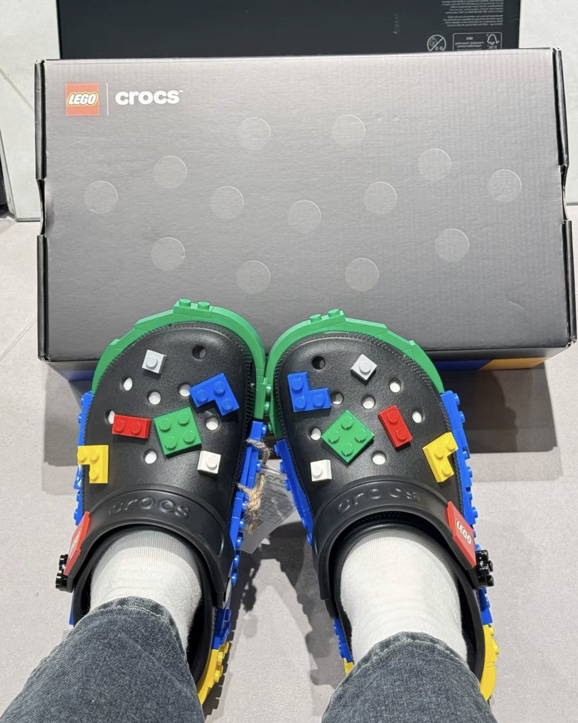 CROCS x LEGO 樂高 聯名 洞洞鞋 拖鞋 男女鞋 2色