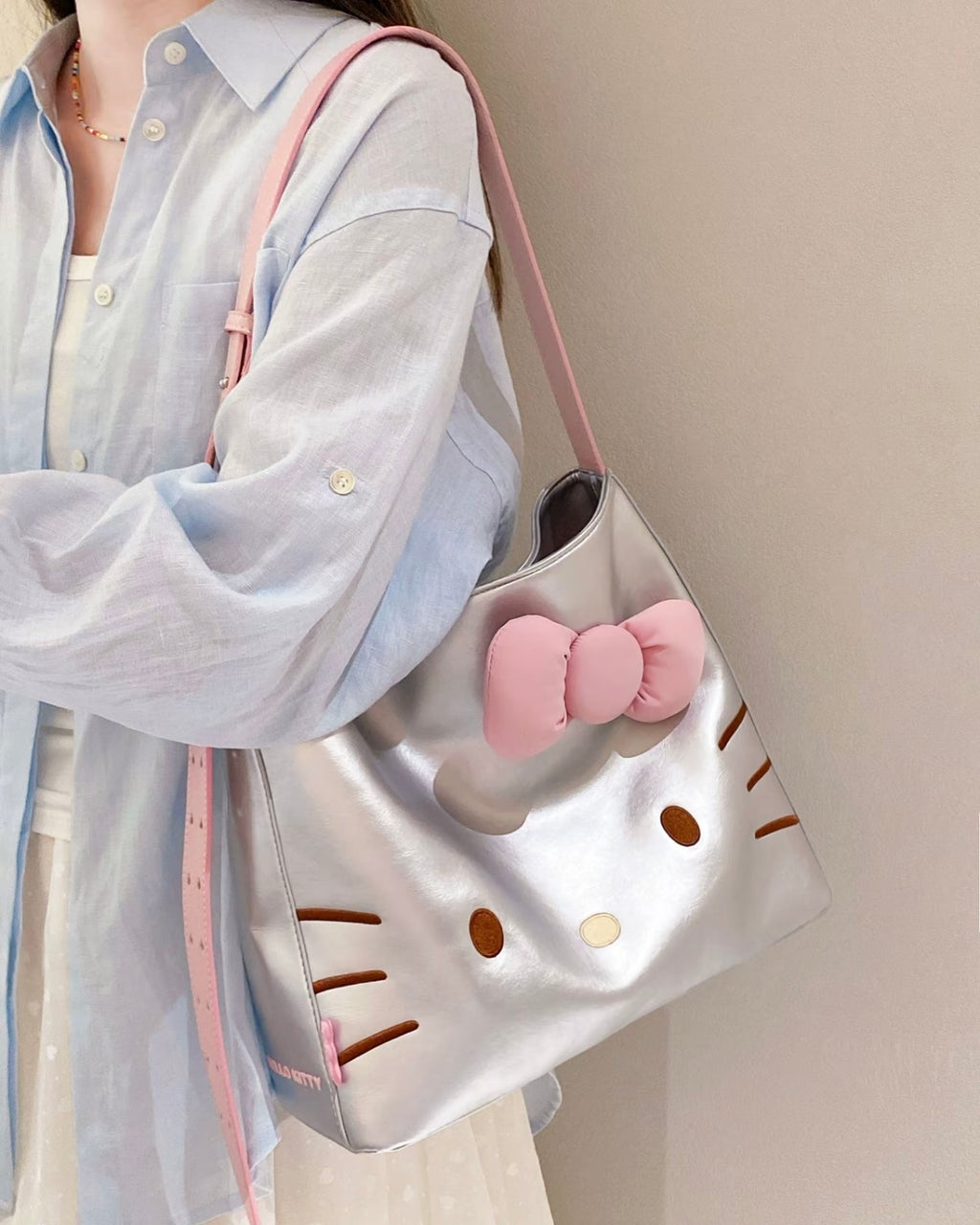 TOUTOU x HELLO KITTY 大容量 托特包 單肩包 SANRIO 三麗鷗