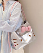 TOUTOU x HELLO KITTY 大容量 托特包 單肩包 SANRIO 三麗鷗