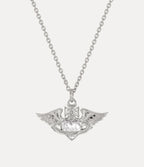 Vivienne Westwood Galena 愛心之翼 翅膀 項鏈 銀色 白鑽 西太后 薇薇安