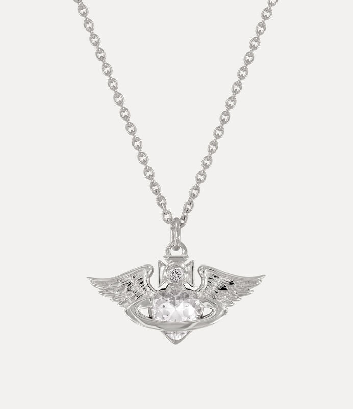Vivienne Westwood Galena 愛心之翼 翅膀 項鏈 銀色 白鑽 西太后 薇薇安