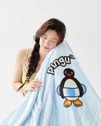 正版授權PINGU 企鵝家族 涼感棉被 親膚 涼被 可機洗