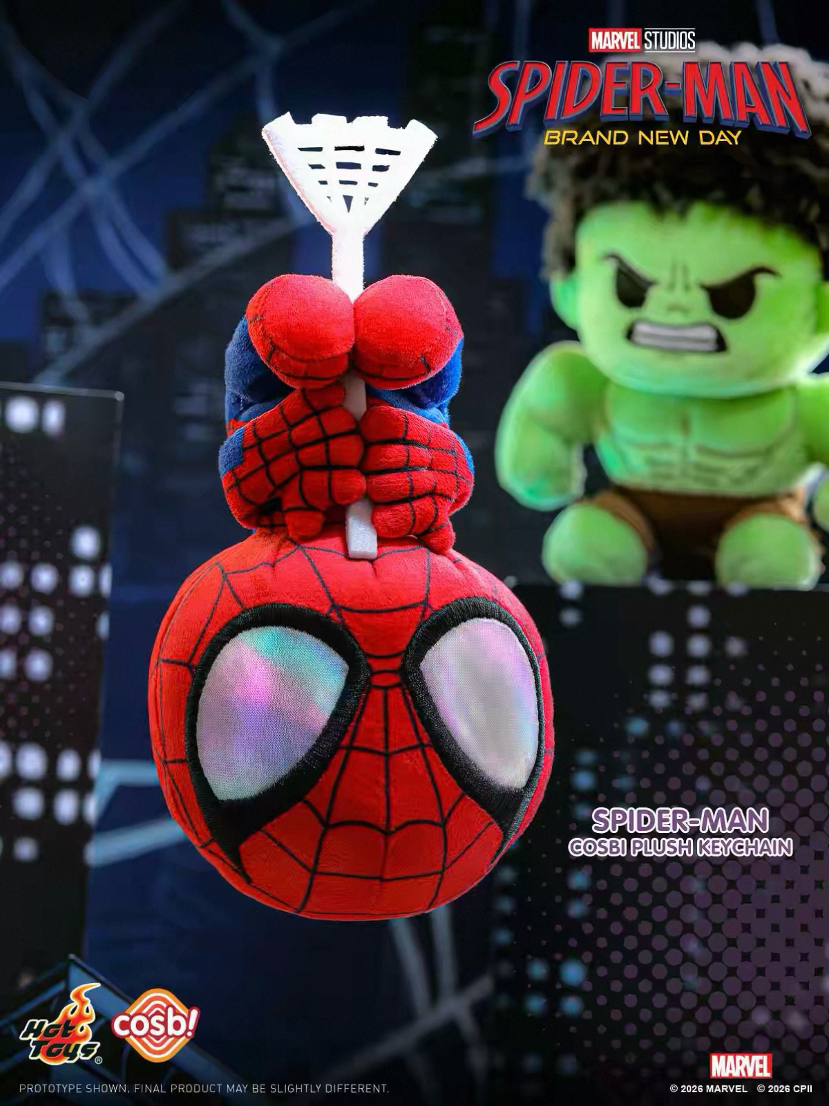 正版授權HotToys x Marvel 蜘蛛人 重生日 COSBI毛絨吊飾 盲盒