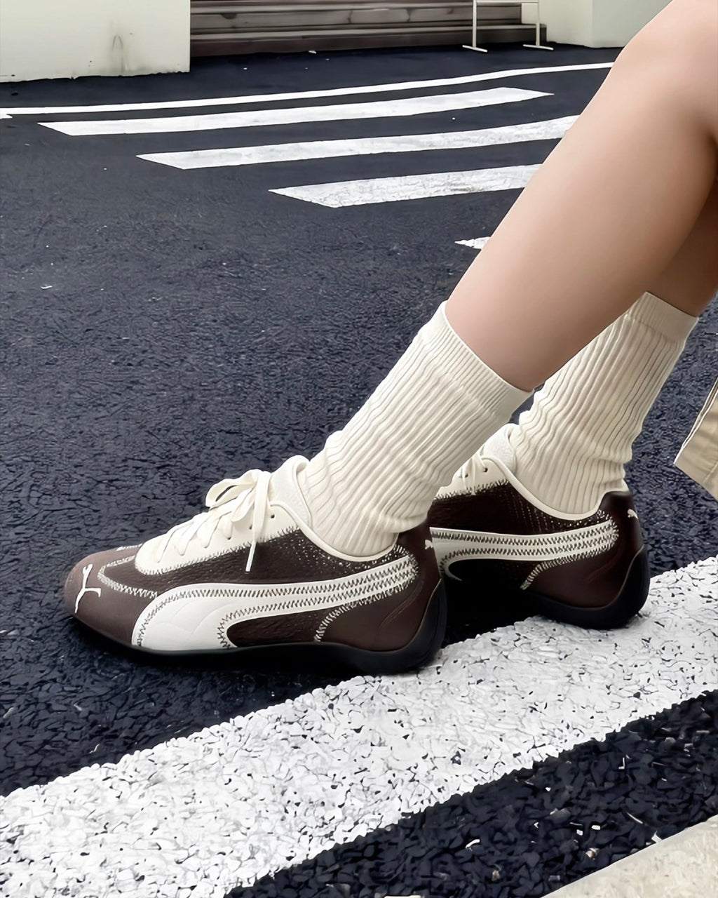 Puma Speedcat Aéré 網面 綎縫線設計感 薄底賽車 男女同款 棕