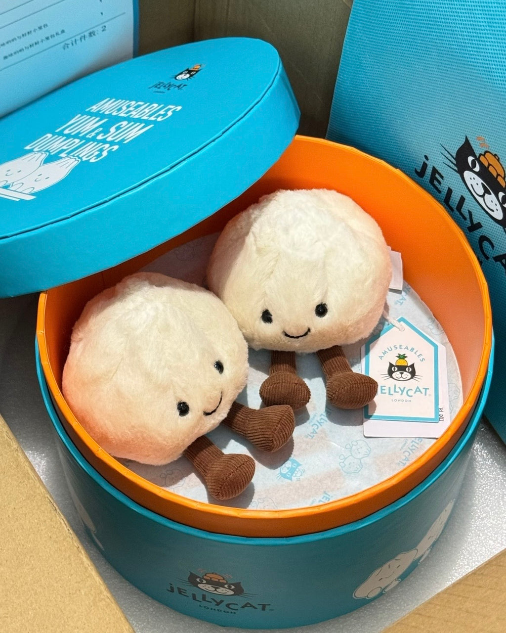 JELLYCAT 鮮鮮小籠包 禮盒組 毛絨 娃娃 玩偶