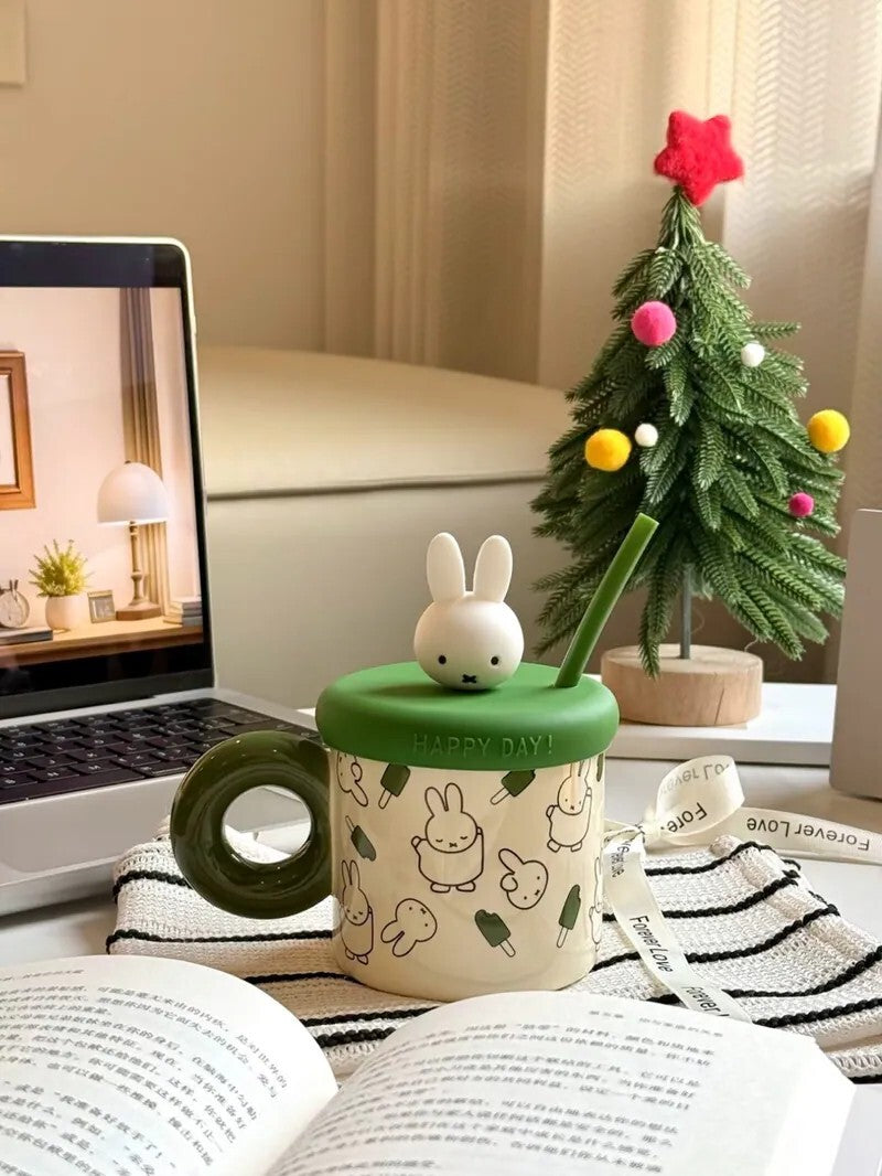 MIFFY 米菲聯名款 胖胖 吸管 馬克杯 330ML