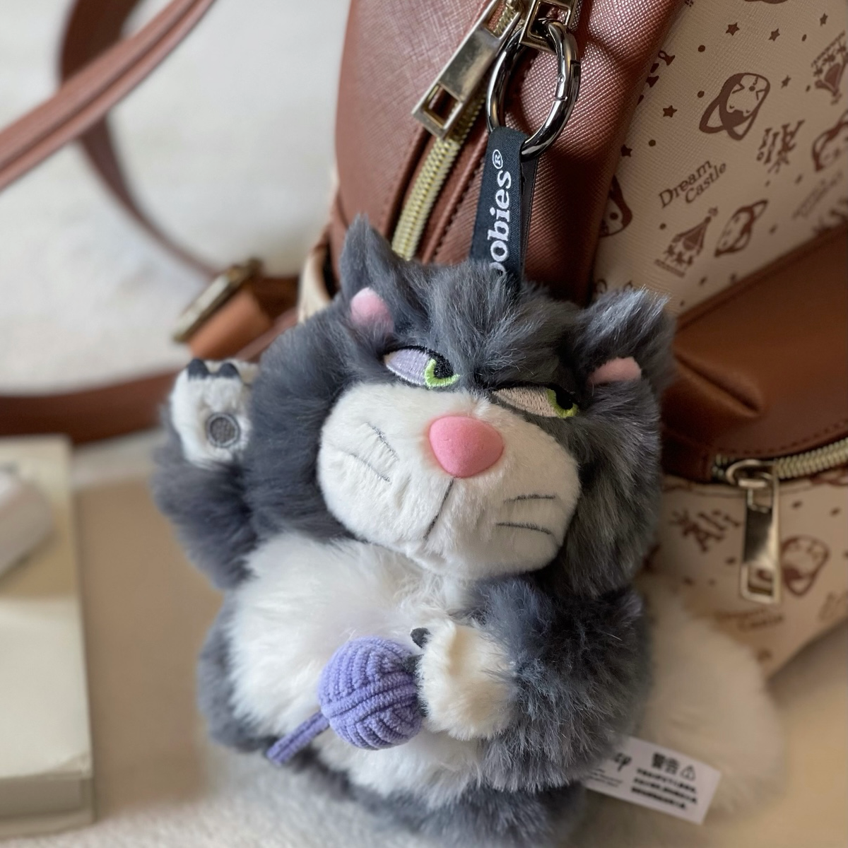 正版授權Zoobies x DISNEY 毛絨 耳機包 吊飾 路西法 迪士尼 2款