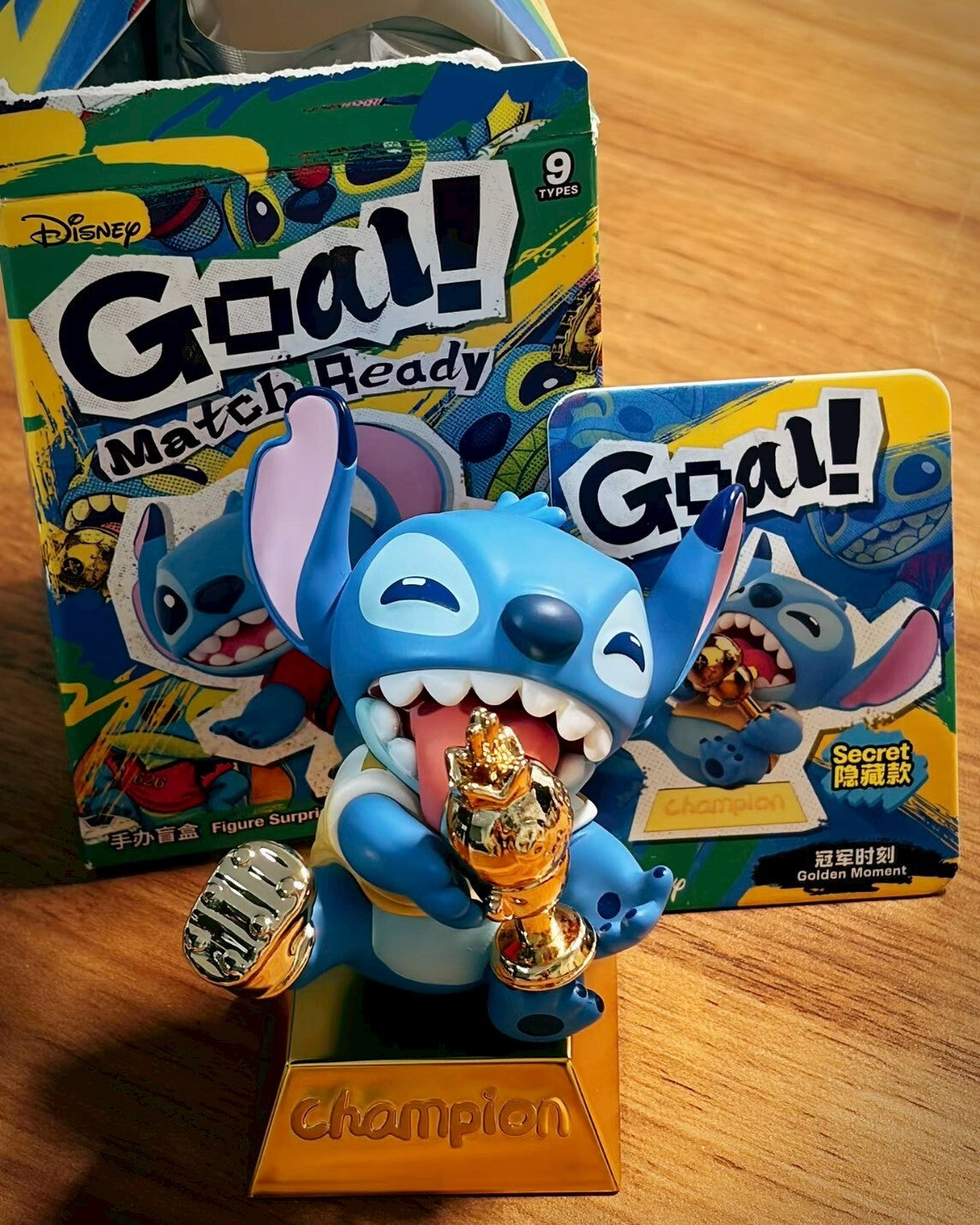 正版授權 MINISO x 迪士尼 史迪奇 Goal!場上見系列 盲盒 公仔