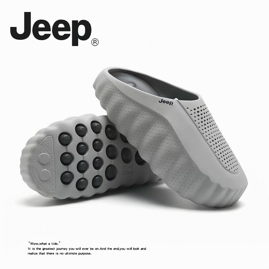 JEEP 機能 包頭 厚底拖鞋 透氣 4色 男女鞋