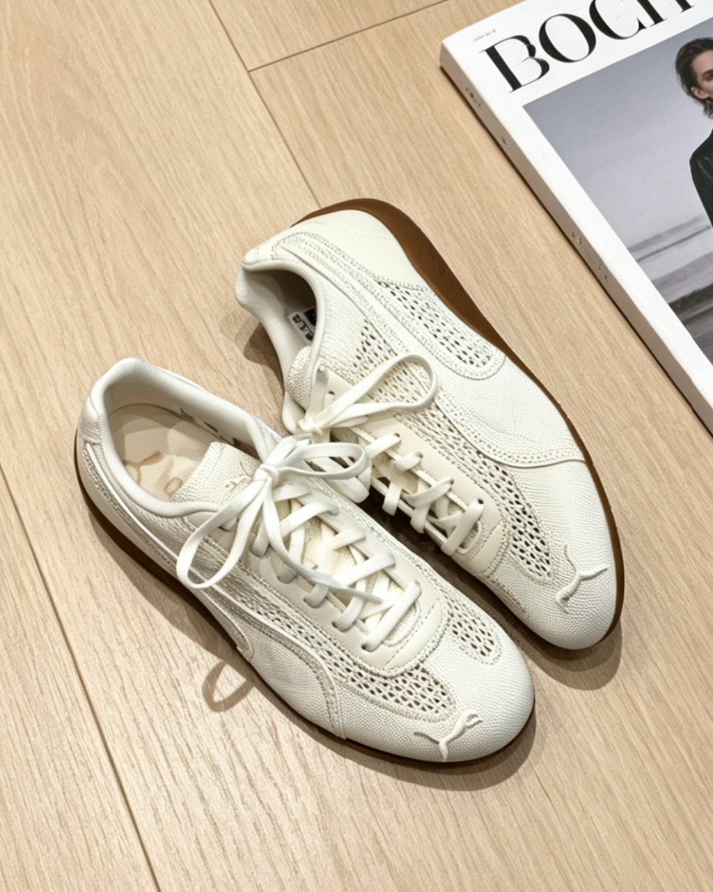 PUMA SPEEDCAT Aéré 全白 象牙白 透氣 薄底 德訓靴 賽車靴 男女靴 408858-01