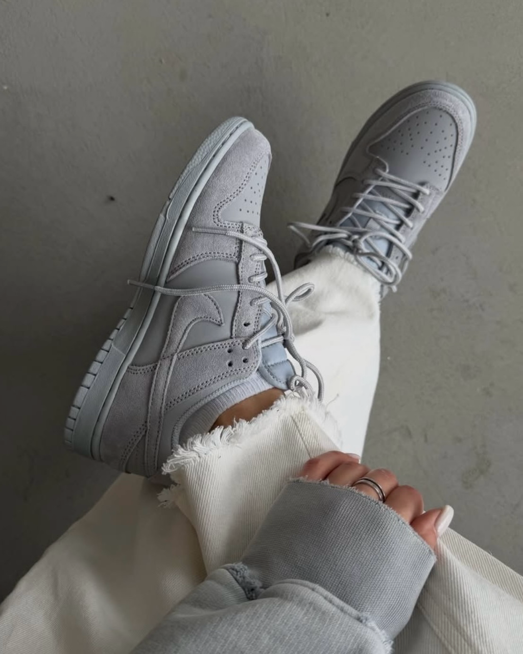 Nike Dunk Low SE Wolf Grey 水泥灰 灰色 麻皮 低筒休閑鞋 IB6651-002
