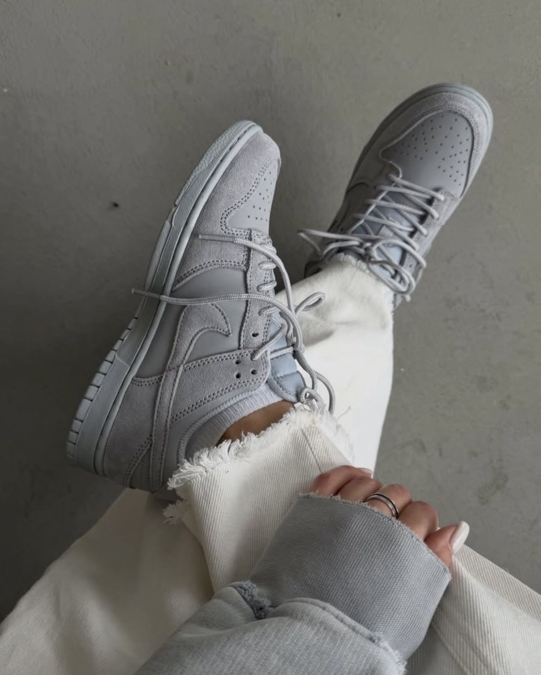 Nike Dunk Low SE Wolf Grey 水泥灰 灰色 麻皮 低筒休閑鞋 IB6651-002