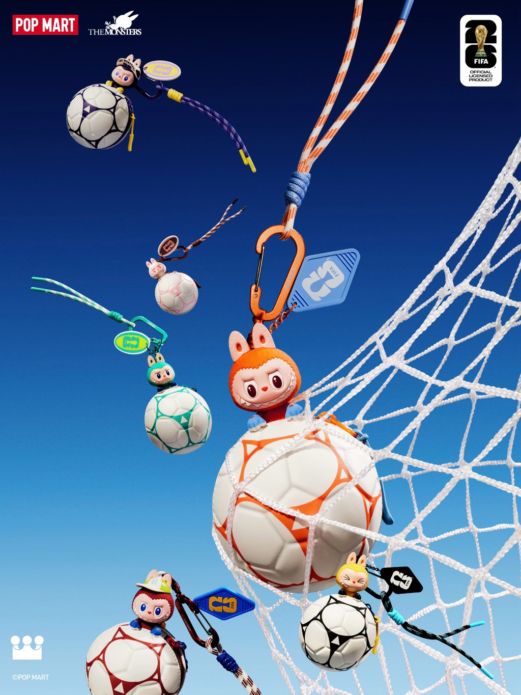 POPMART LABUBU x 2026 FIFA 足球迷你包 盲盒 世界盃足球 聯名 泡泡瑪特