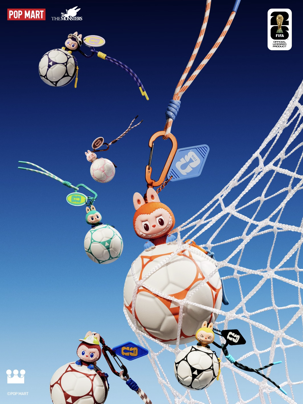 POPMART LABUBU x 2026 FIFA 足球迷你包 盲盒 世界盃足球 聯名 泡泡瑪特
