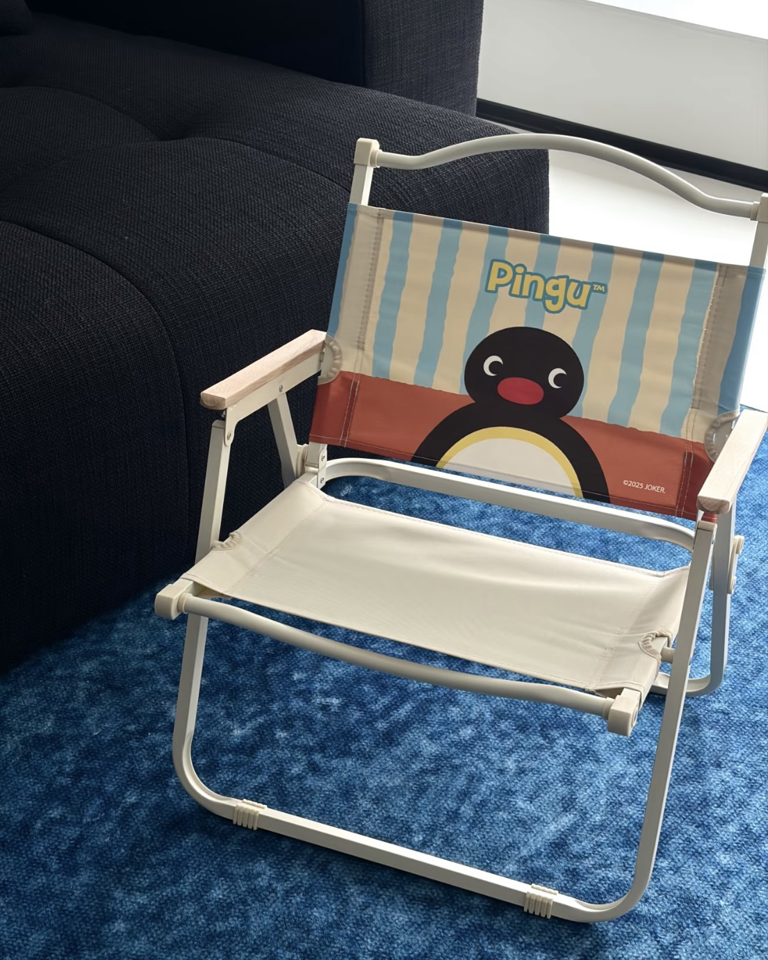 正版授權PINGU 企鵝家族 克米特椅 露營 摺疊椅