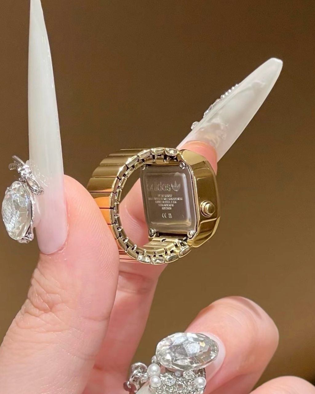 Adidas Originals x Timex Digital Two Ring 戒指手錶 不鏽鋼 石英機芯