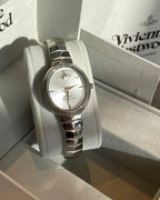 Vivienne Westwood Armour Watch 經典盔甲蛇骨腕錶 銀色