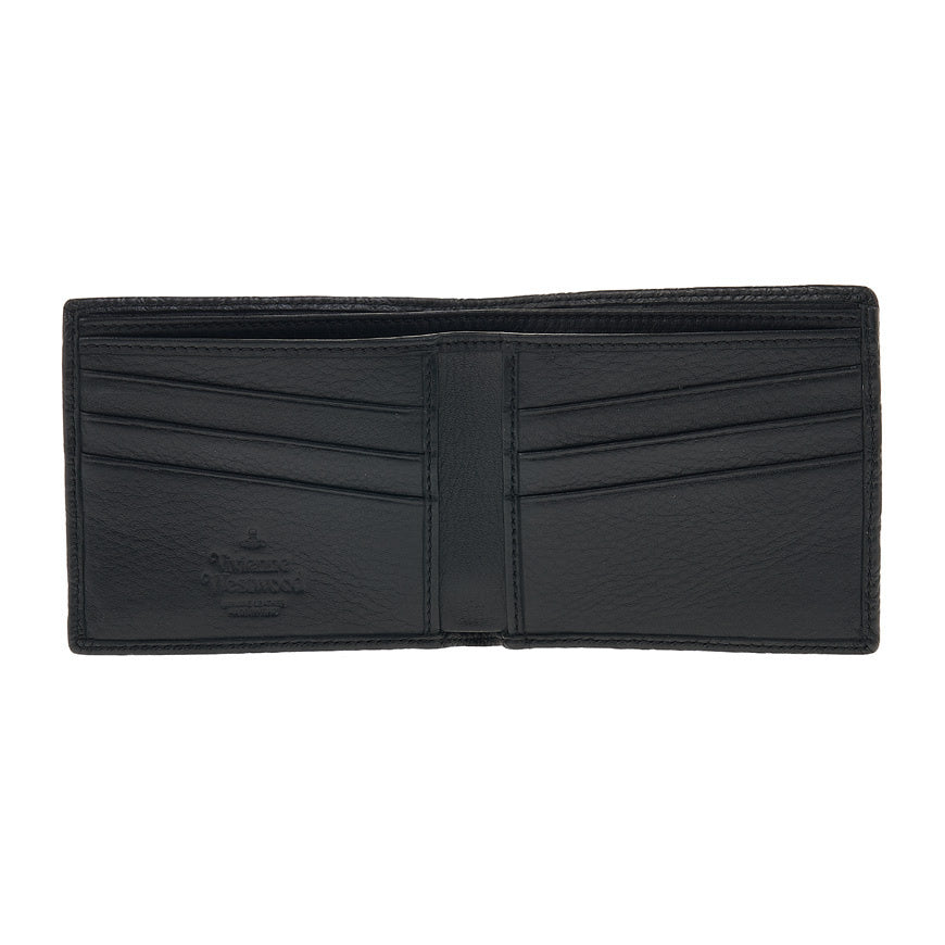 Vivienne Westwood Viv Embossed 浮雕 黑色 短夾 皮夾 土星 西太后 薇薇安
