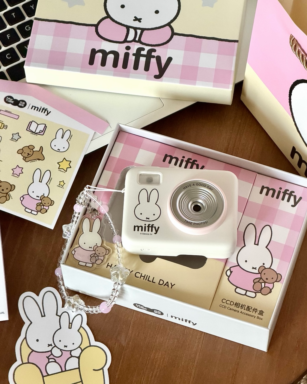 正版授權 MIFFY 米菲兔 相機 翻轉螢幕 附32G記憶卡+讀卡器