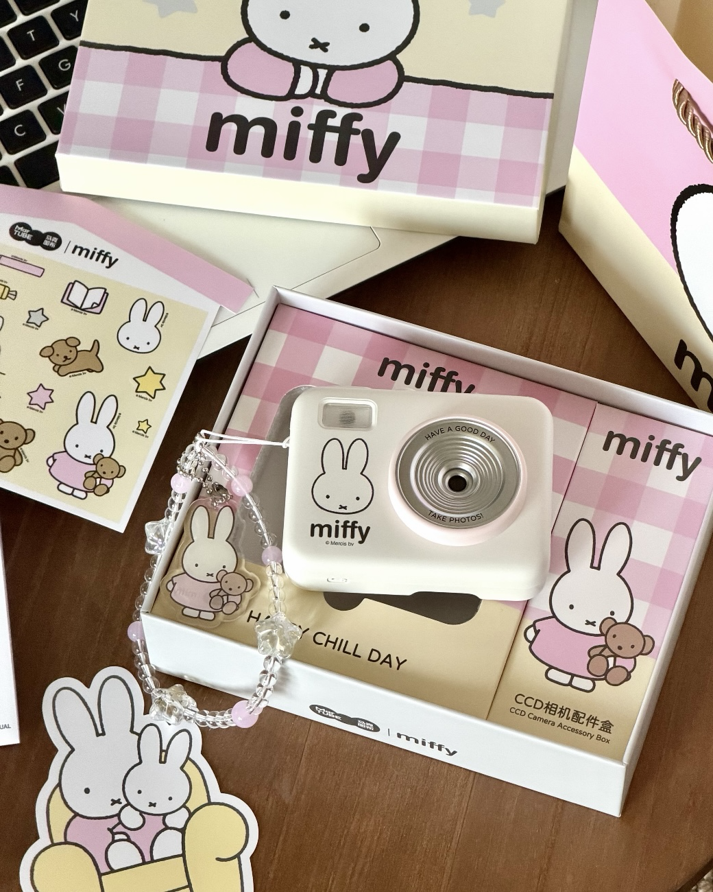 正版授權 MIFFY 米菲兔 相機 翻轉螢幕 附32G記憶卡+讀卡器