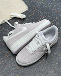 NIKE AIR FORCE 1 '07 LV8 灰白 復古 麻皮 果凍 立體勾勾 男鞋 IU7592-078