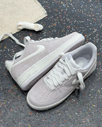 NIKE AIR FORCE 1 '07 LV8 灰白 復古 麻皮 果凍 立體勾勾 男鞋 IU7592-078